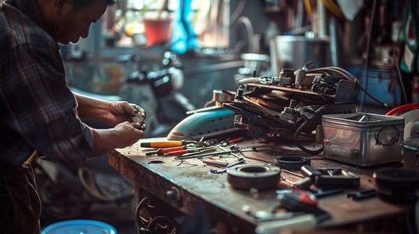 Réparation facile avec des pièces détachées pour trottinette électrique
